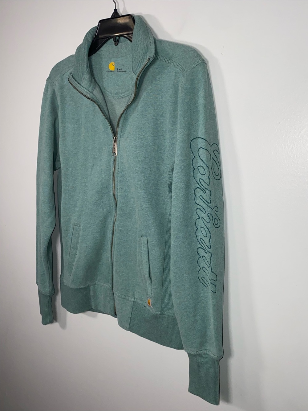 Carhartt Women's Zip-Front Shirt Jacket in Dusty Teal